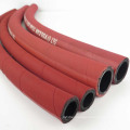 Eco-Friendly Professional Red 3/4 Inch 19mm Smooth Surface 1 Inch Large Diameter Canvas  Rubber Wire Braided Steam Hose